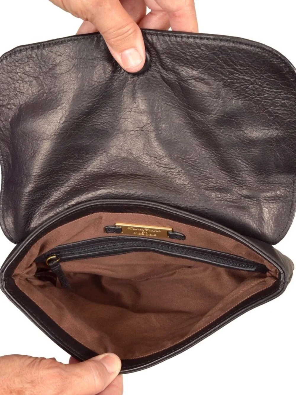 Lauren Conrad for Linea Pelle Leather Chain Clutch